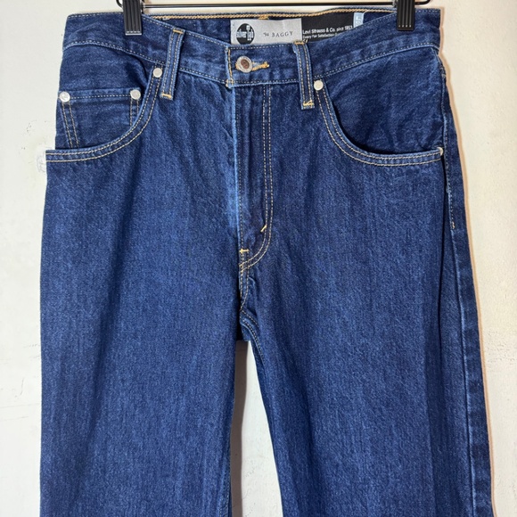 Levi’s SilverTab ’94 Baggy Jeans Women’s Size 27 Dark Wash Straight Leg Vintage - Picture 3 of 14